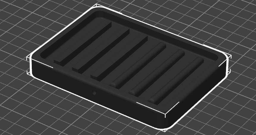 Porte-savon rectangulaire