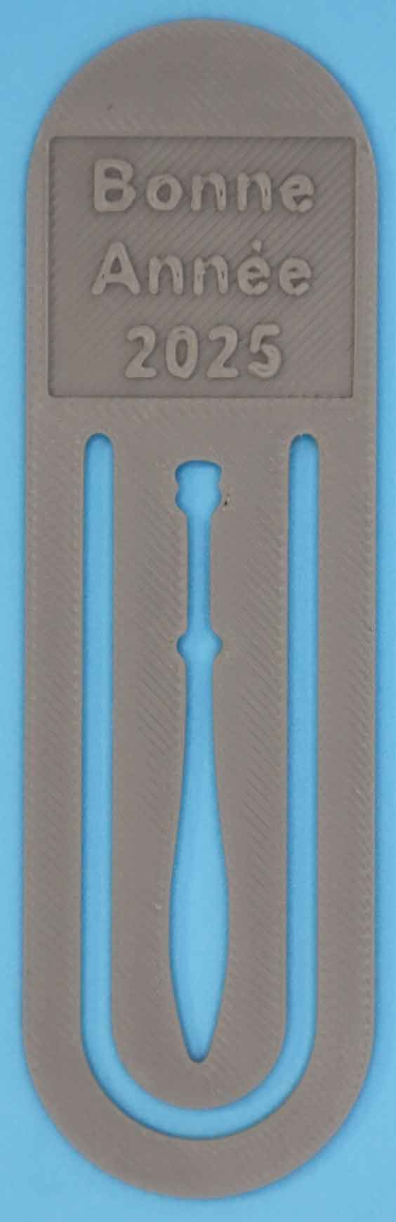 Marque-page bonne année 2025